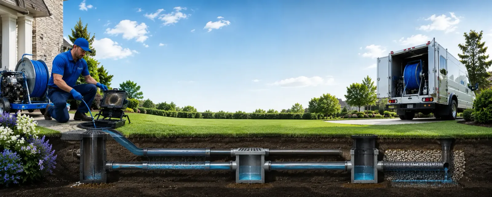 Outdoor drain cleaning information for Speonk, NY